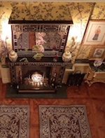 An overhead view of Palomas cosy chinese room
